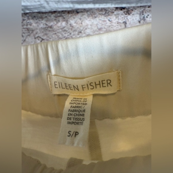 Eileen Fisher Women's Cream Chinos small   MN106 - Picture 2 of 5